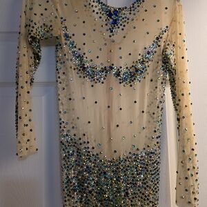 Elegant Sequin Embellished Jumpsuit